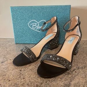 Betsy Johnson | 9.5 | Black Rhinestone | Mari Heel
